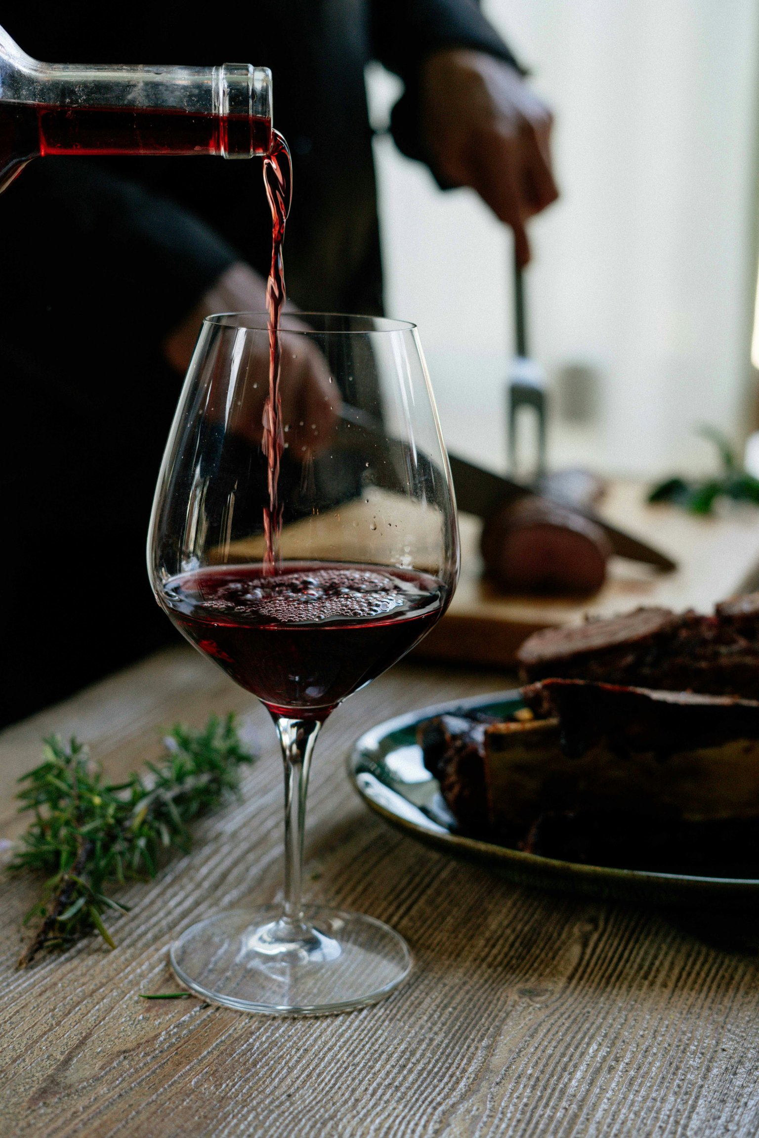 Wine and tasting board